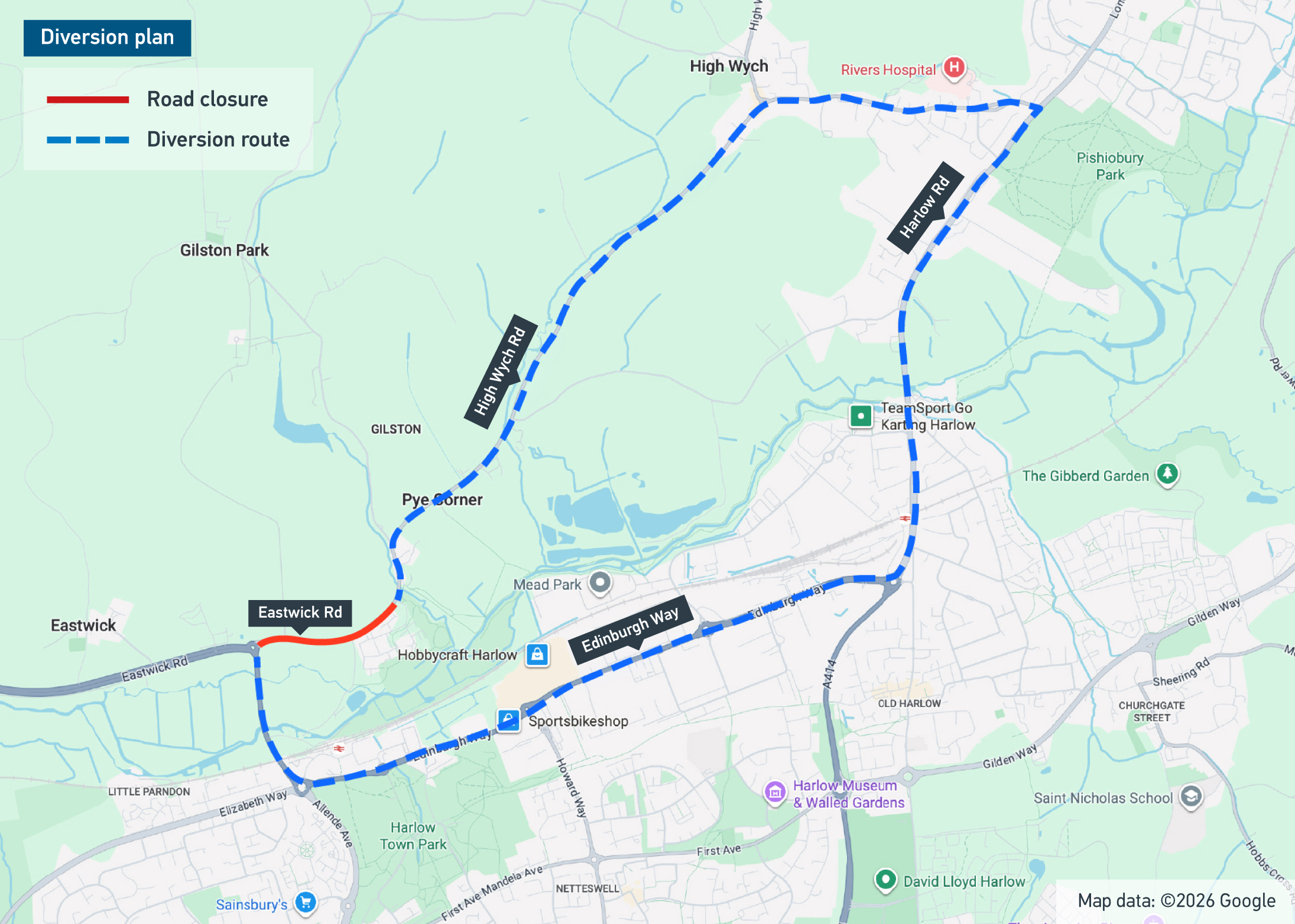 PFP Gilston Diversion Plan